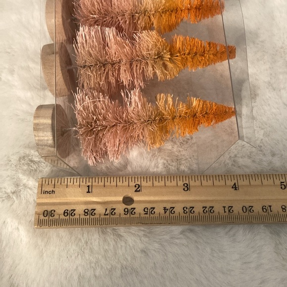 Target Halloween 2022 Bottle Brush Trees Pink & Orange - Picture 4 of 4